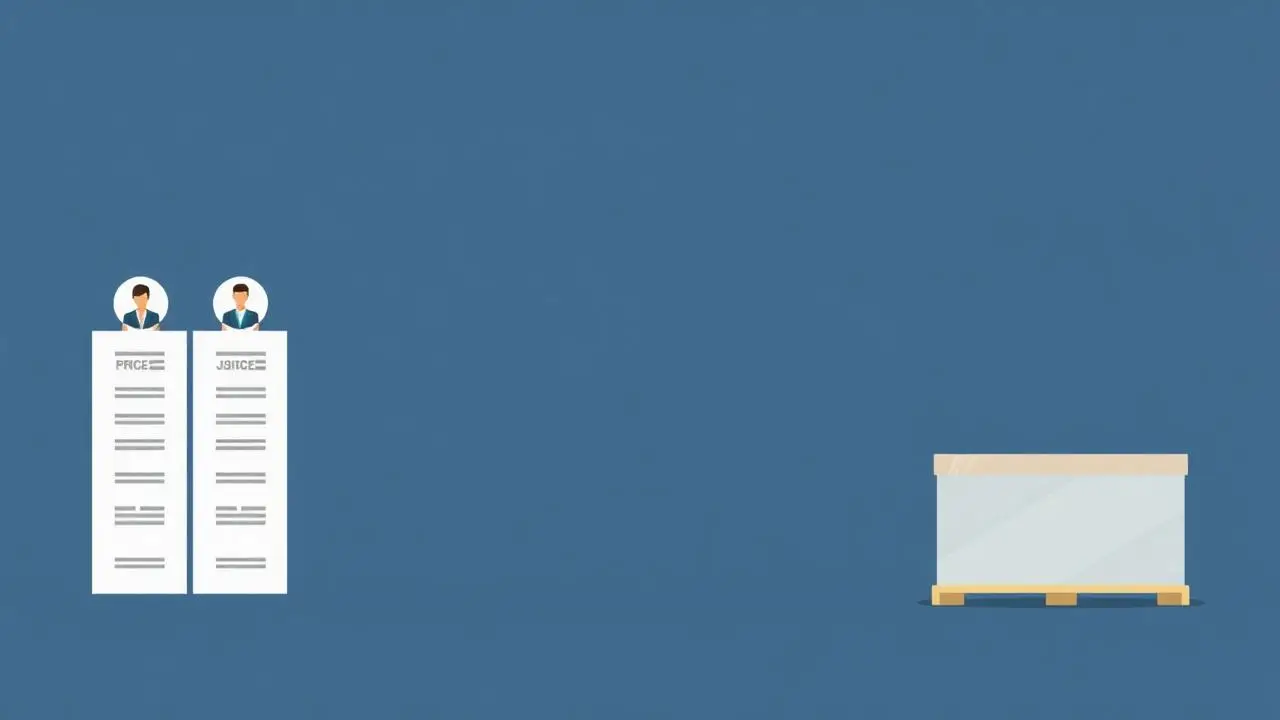 Tiered pricing columns with business avatars and a pallet representing WooCommerce B2B and wholesale plugins
