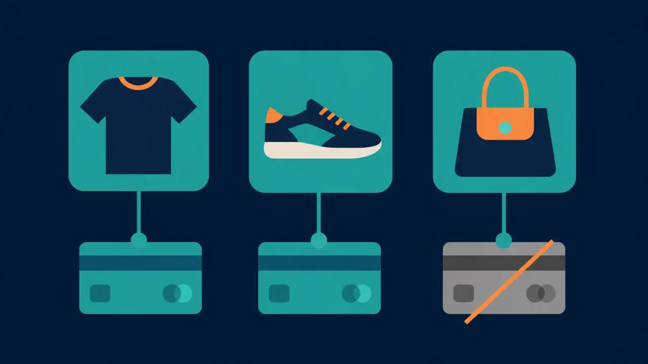 Three WooCommerce product categories each linked to a payment card, with one card disabled
