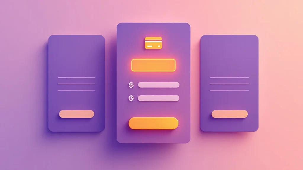 A pricing page with a Buy Now button opening a checkout overlay