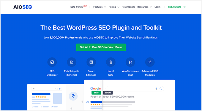 All in One SEO website All in One SEO website