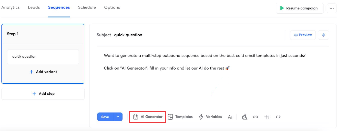 Instantly.ai AI Generator Instantly.ai AI Generator