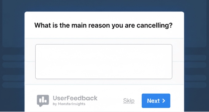 UserFeedback Exit Survey UserFeedback Exit Survey