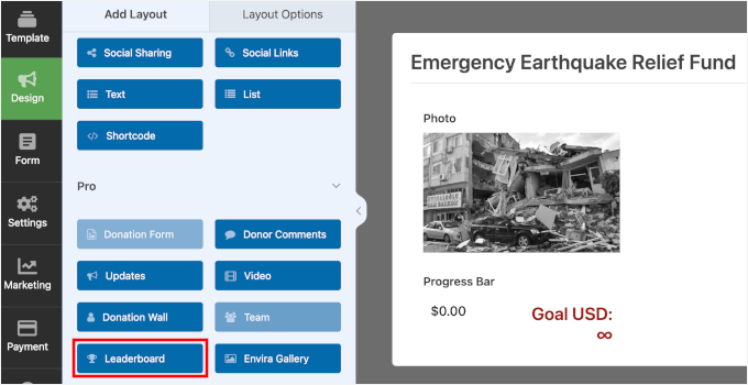Adding the Leaderboard field Adding the Leaderboard field