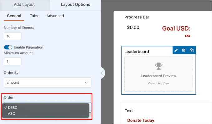 Adjusting the leaderboard's order Adjusting the leaderboard's order